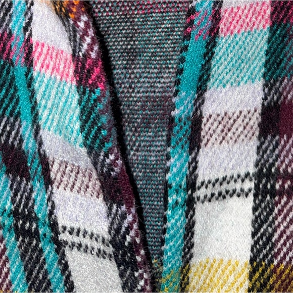 ANTHROPOLOGIE Rosetta Cropped Plaid Knit Jacket Women’s Size XS - Picture 5 of 8